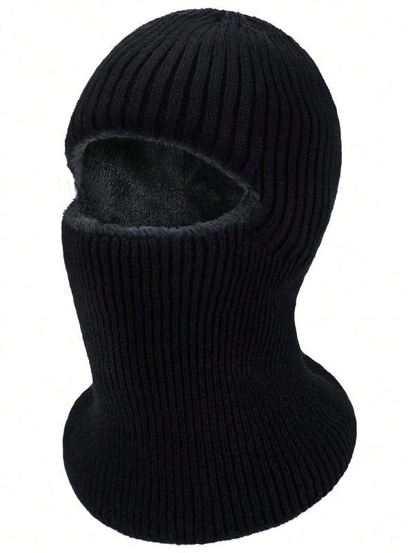 Men's Winter Knitted Windproof Neck Full Face Mask Balaclava Hat, Suitable for Skiing and Winter Sports