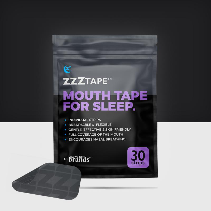 ZzzTape Mouth Tape - Enjoy mouth tape benefits for better sleep. Great before and after. Works with beards and mustache. Breathable and hypoallergenic