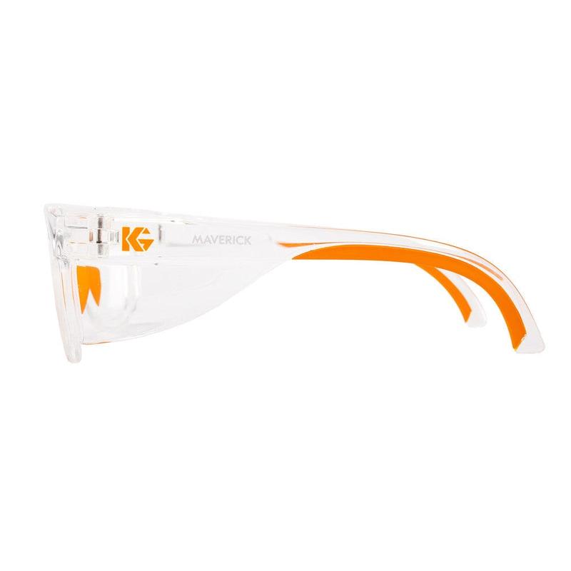 KleenGuard Maverick Safety Glasses with Clear Frame and Clear Anti-Fog Lens