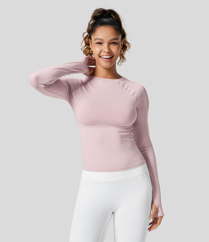 Halara Solid Thumb Hole Yoga Sports Top