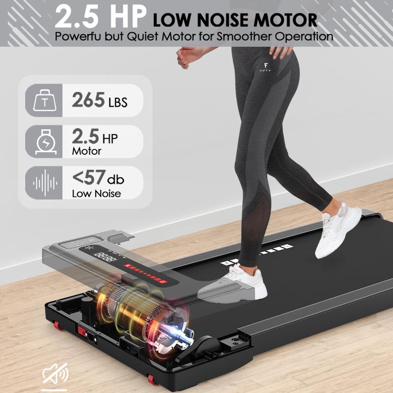 Under Desk Treadmill that arrives fully assembled and exercise directly after unboxing Powerful 2.25HP Quiet Motor,265 lbs Easy to Store and Move