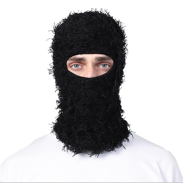 Balaclava Knitted Ski Mask for Men Women Full Face Winter Windproof Neck Warmer Knitting Trendy Mask