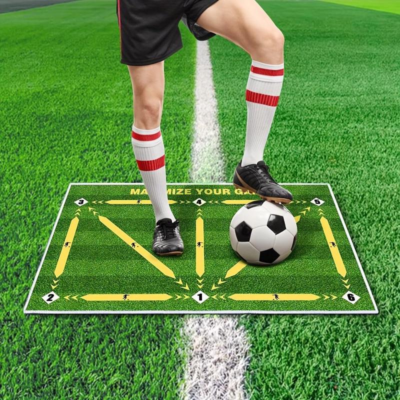 Football Step Training Mat, Silent Football Step Training Pad, Football Training Aid, Football Training Equipment for Home & Outdoor, Christmas Gift