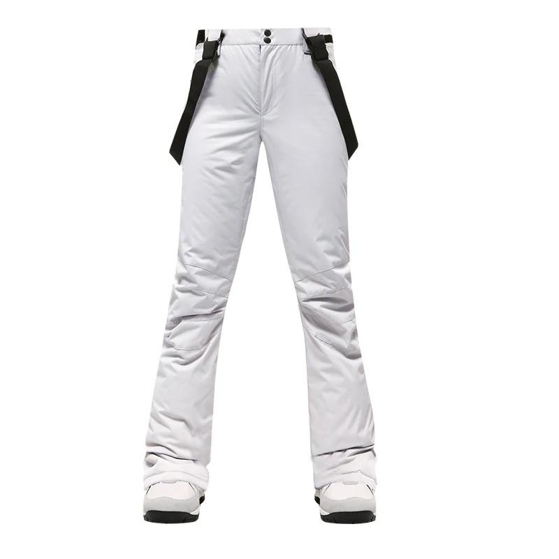 Ski Pants Women Thicken Windproof Waterproof Winter Snow Pants Outdoor Sports Snowboarding Warm Breathable Overalls