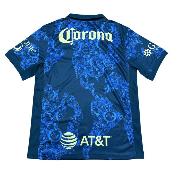 NIKE 2425 LIGA MX Club America Away Blue Short Sleeve Soccer Jerseys New Season Quick Dry Sports