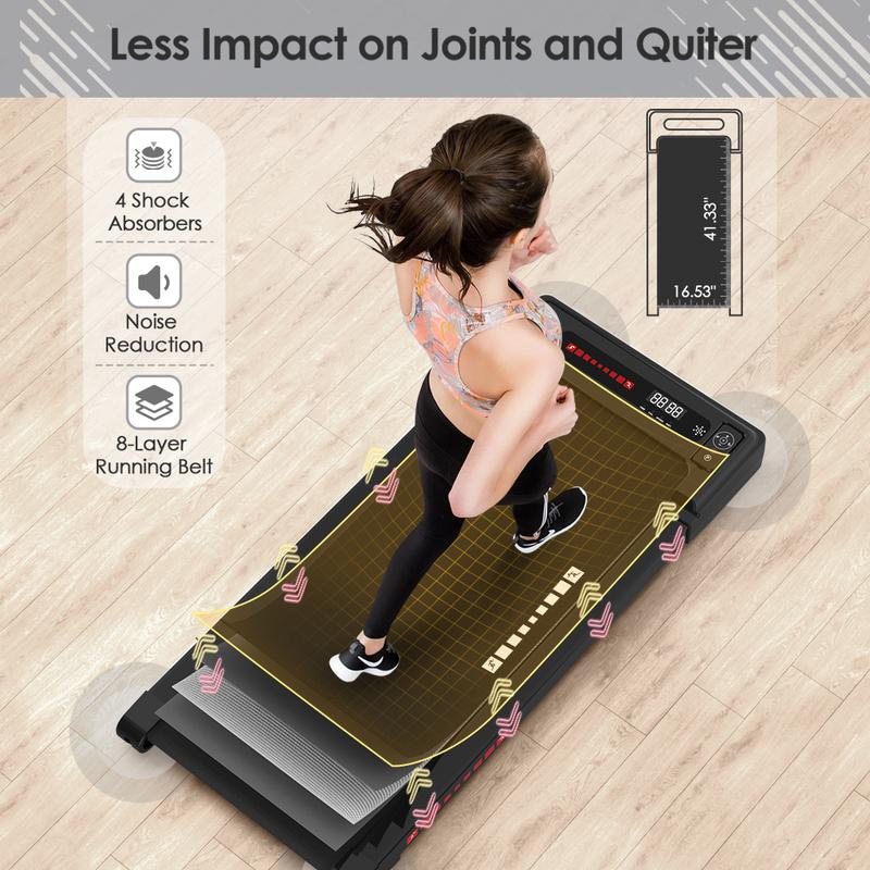 Under Desk Treadmill that arrives fully assembled and exercise directly after unboxing Powerful 2.25HP Quiet Motor,265 lbs Easy to Store and Move