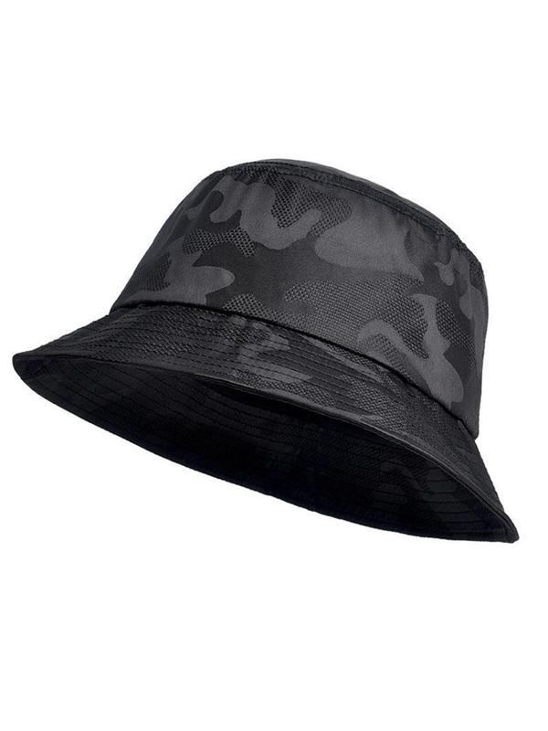 Unisex Casual Camouflage Print Bucket Hat, Outdoor Sun Protection Cap For Men & Women, Daily Use Hat