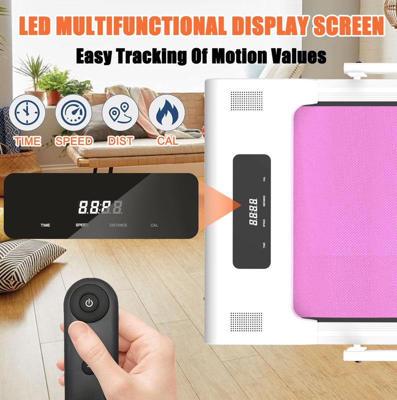 [SAYGOGO] Under Desk Treadmills Low Noise Walking Pad for Home Office Lightweight Portable Running Jogging Machine with Remote Control LED Display