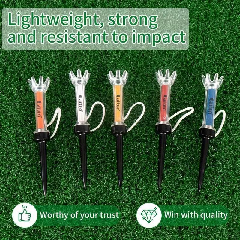 5Pcs Flexible Magnetic Plastic Golfs Tee Training Practice Tool For Golfer(75mm)