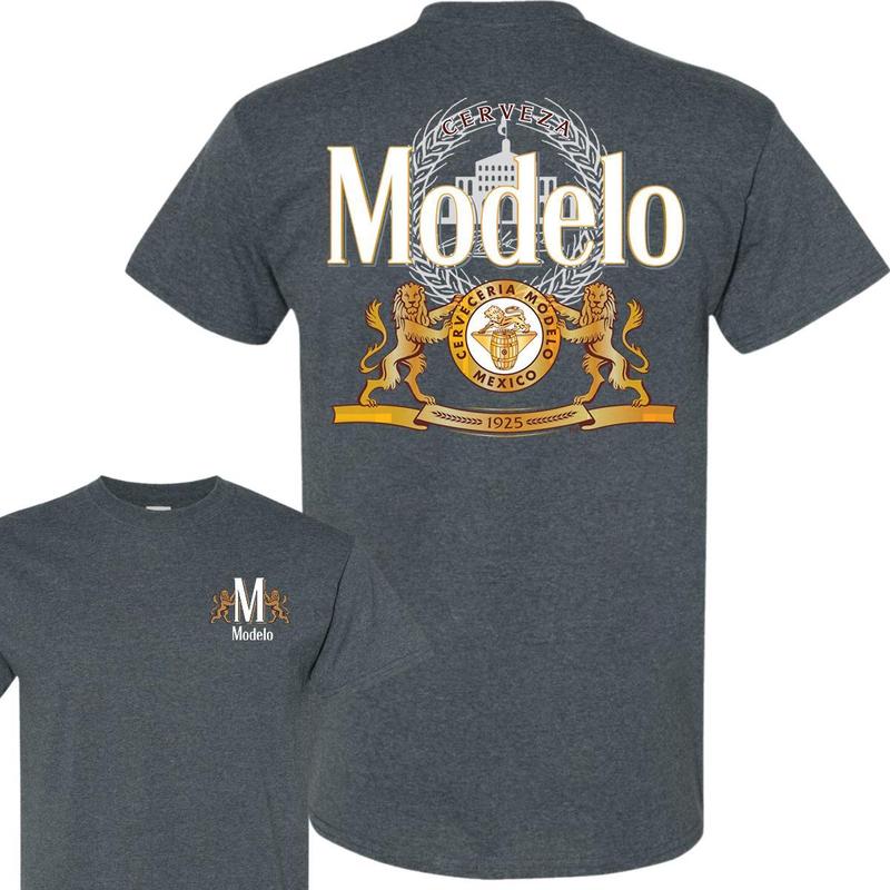 Modelo T-Shirt, 2 Side T-Shirt, Full Color, Fashion Varieties, For Men, For Women Classic Cotton Menswear Top Collar Embroidered Love Sport