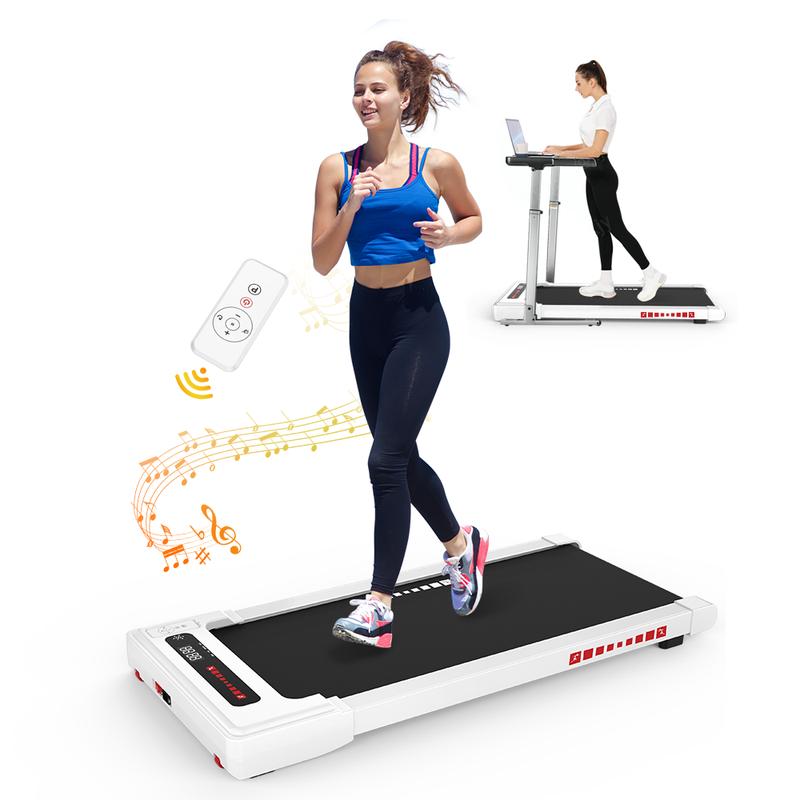 Under Desk Treadmill that arrives fully assembled and exercise directly after unboxing Powerful 2.25HP Quiet Motor,265 lbs Easy to Store and Move