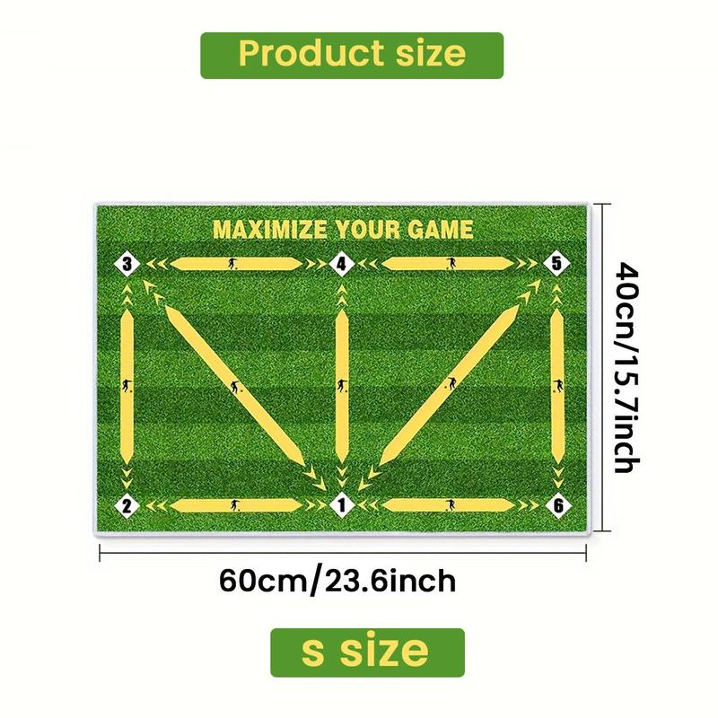 Football Step Training Mat, Silent Football Step Training Pad, Football Training Aid, Football Training Equipment for Home & Outdoor, Christmas Gift