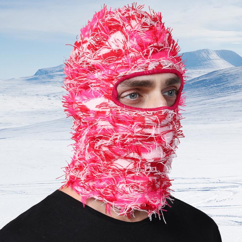 Balaclava Knitted Ski Mask for Men Women Full Face Winter Windproof Neck Warmer Knitting Trendy Mask