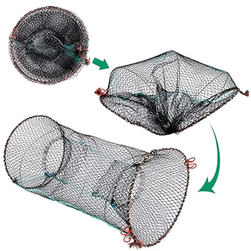 Foldable Mesh Fishing Net, Crab Mesh Net, Fish Net, Fishing Accessories