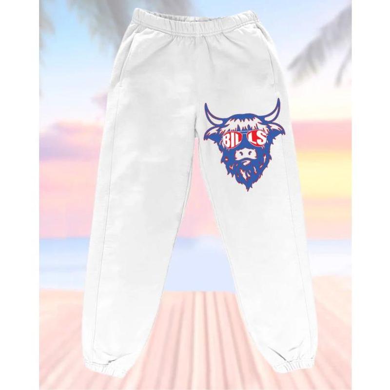 Buffalo Football Sweatpants, Vintage Style Buffalo Sweatpants, Bill Fan Gift