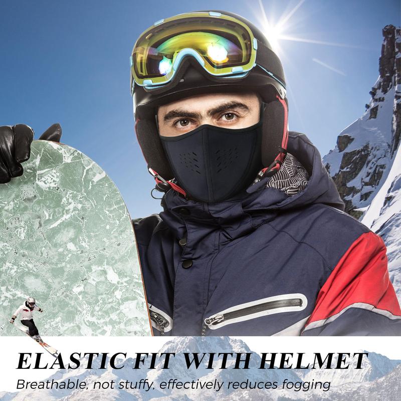 Breathable Face Mask, Warmer Ear Cover, Sports Face Masks for Cold Weather Skiing Snowboard Cycling Riding Running Walking, Winter Outdoor Accessories