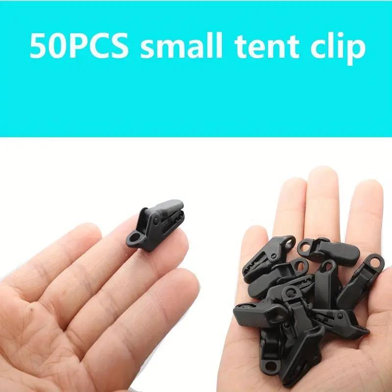 Tent Clip (50pcs), Heavy Duty Waterproof Tent Clip, Outdoor Camping Hanging Clip, Suitable for Outdoor Camping, Awning and Car Cover