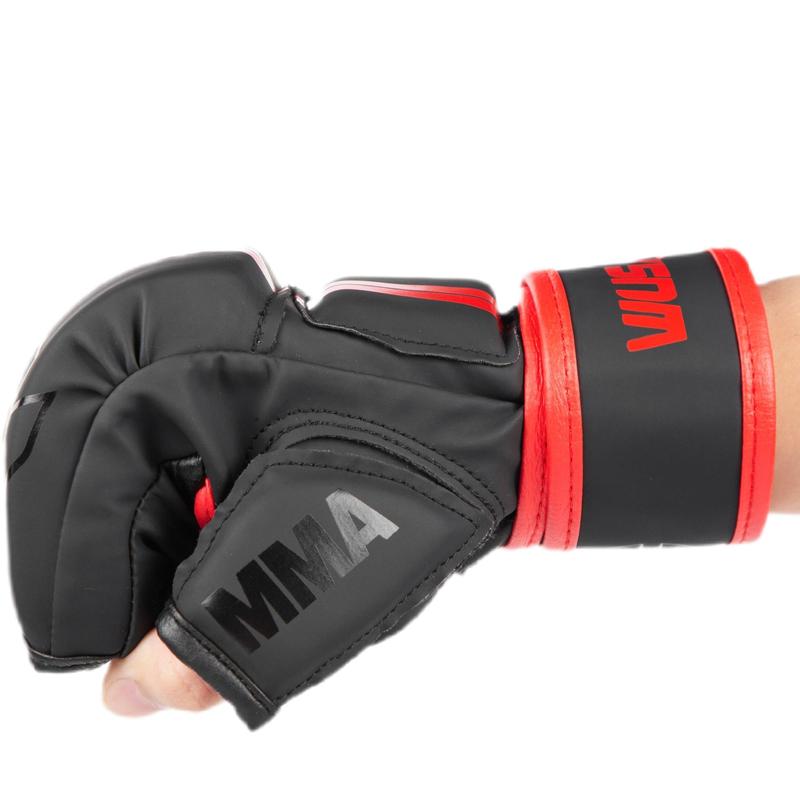 Sporty Unisex's Letter Print Fingerless Boxing Gloves, 1 Pair Professional Boxing Gloves, Sports Gloves for Boxing, Muay Thai, Kickboxing, Martial Arts