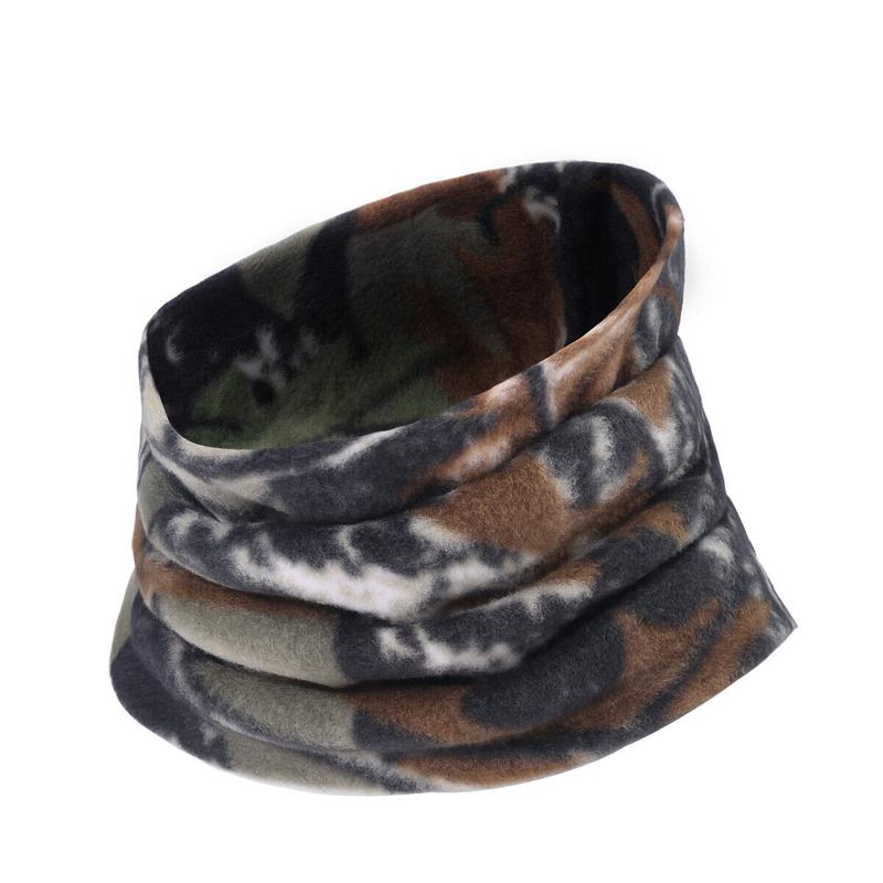 Winter Camouflage Fleece Neck Warmer Gaiter Unisex Cold Weather Outdoor Sports