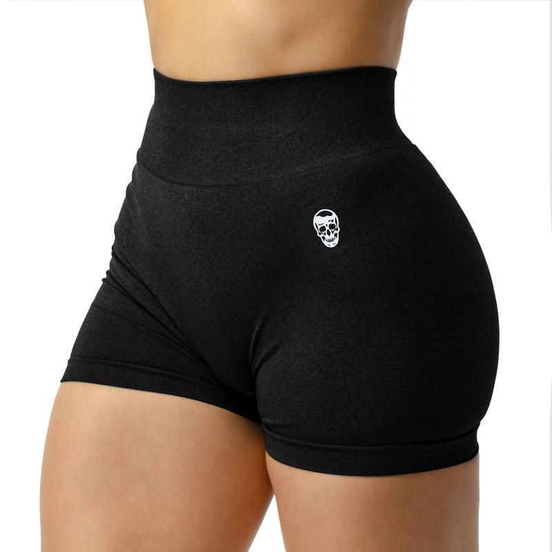 INFINITY Seamless Shorts 1 PAlR - Moisture.wicking Breathable Fabric,Diamond GussetCrotch, Scrunch Back, Two Tier Waistband, SquatProof