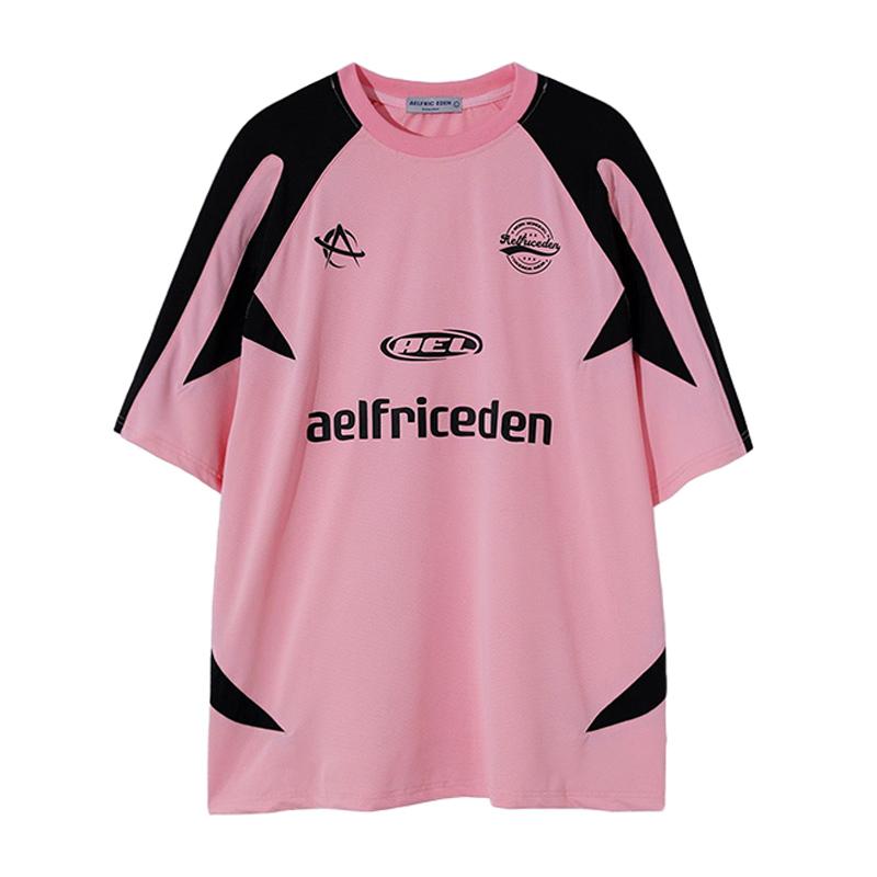 Aelfric Eden Pink Colorblock Racing Tee