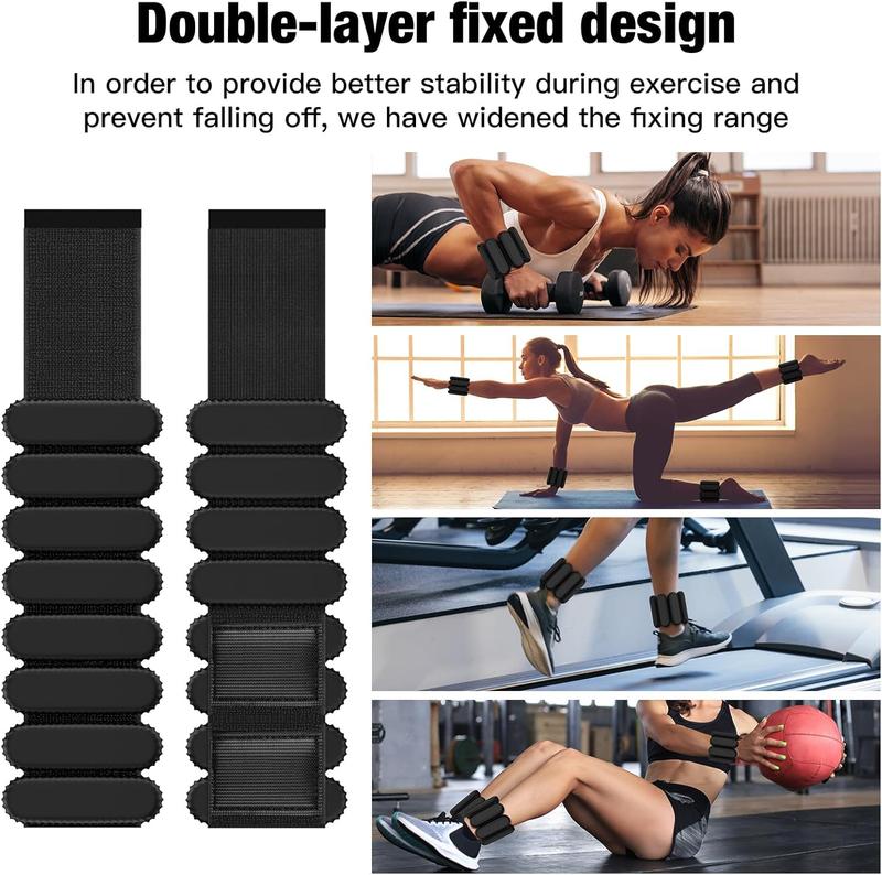 Wrist Ankle Weights for Women Men, Adjustable Wearable Silicone Arm Weights Leg Weights Strength Training for Home Gym Workout, Running, Yoga,Exercise,Strength Training, Set of 2 (1LB Each)