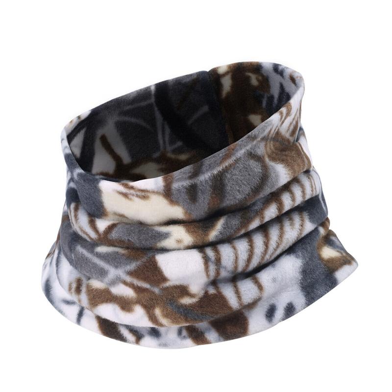 Winter Camouflage Fleece Neck Warmer Gaiter Unisex Cold Weather Outdoor Sports