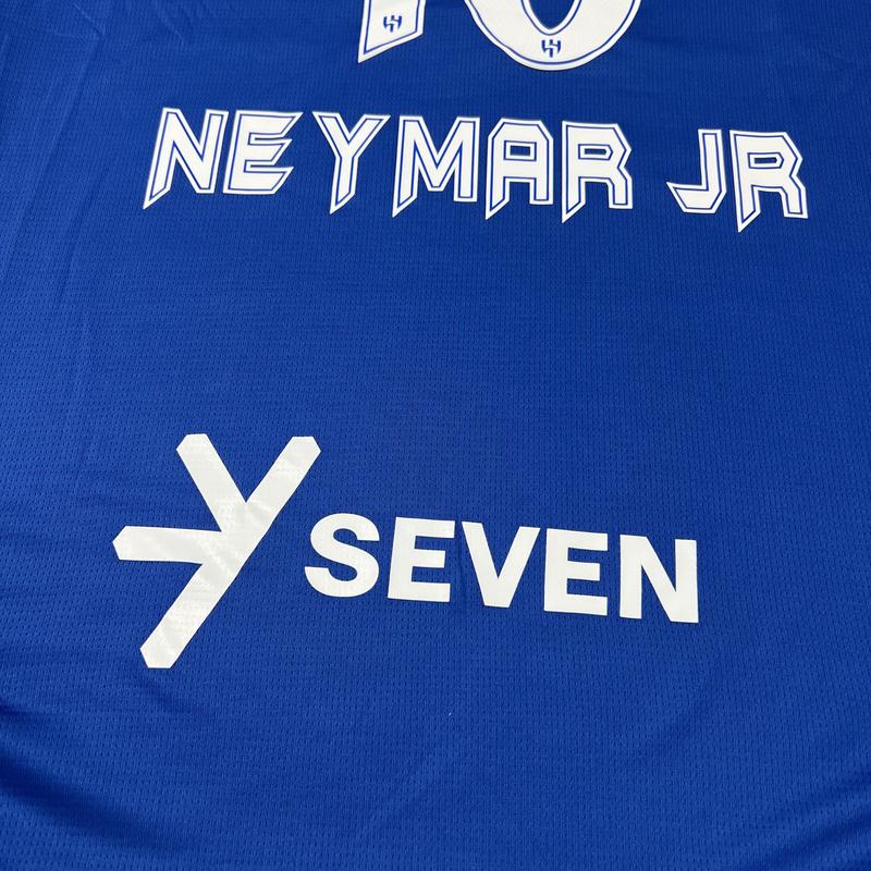 PUMA 2425 Al-Hilal Blue Home Neymar Jr. No. 10 Short Sleeve Soccer Jerseys