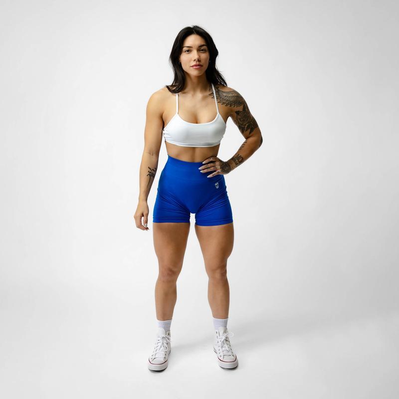 INFINITY Seamless Shorts 1 PAlR - Moisture.wicking Breathable Fabric,Diamond GussetCrotch, Scrunch Back, Two Tier Waistband, SquatProof