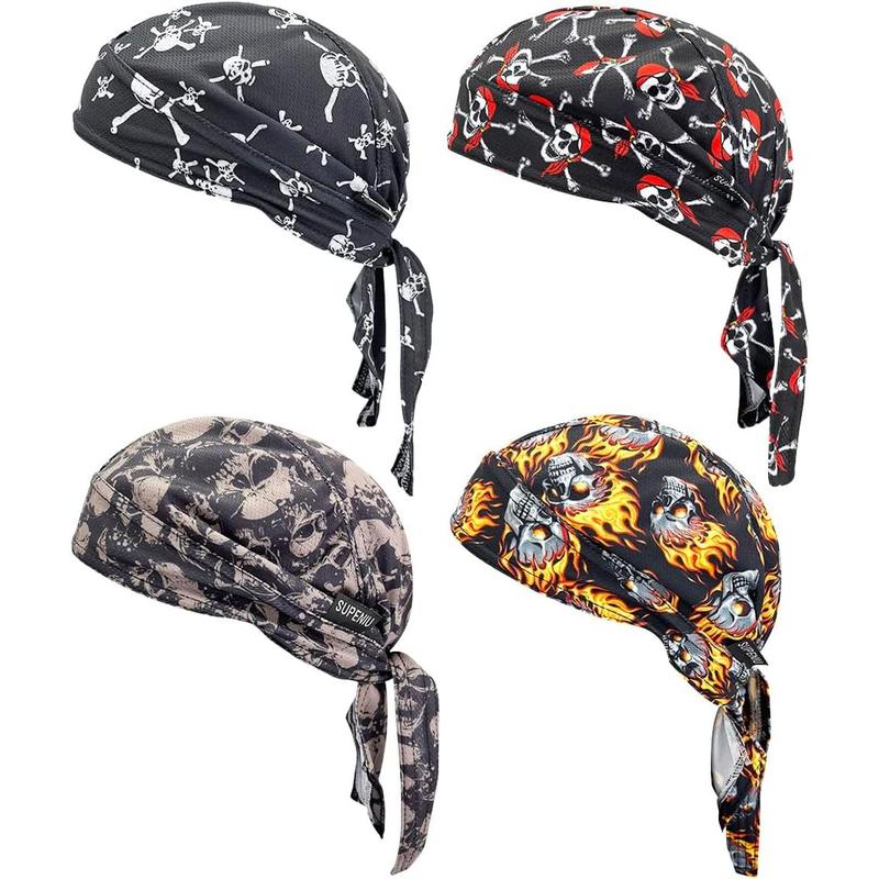 Doo Rags Beanie Hats Skull Caps Dew Rag Bandana  Liner  Cycling Cap Do Rag Headwrap for Men and Women