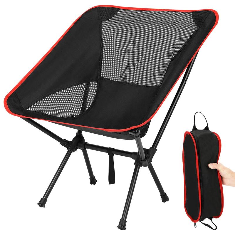 Portable Camping Chair Lightweight Compact Folding Chair Mesh for Outdoor Camp Travel Beach Picnic Festival Hiking Backpacking