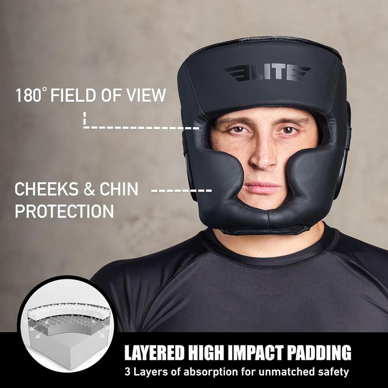 Premium Headgear Protection, Safety Training & Sparring Head Guard for MMA, Kickboxing, Muay Thai, and Boxin, Gift Ideal for Adult Men