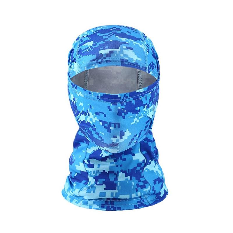 Camouflage Cap for Outdoor Sports, Outdoor Sports Balaclava Cap, Motorcycle Gear, Sun Protection Hood for Hiking & Cycling, Moisture-wicking Headwear, Motorcycle Accessories