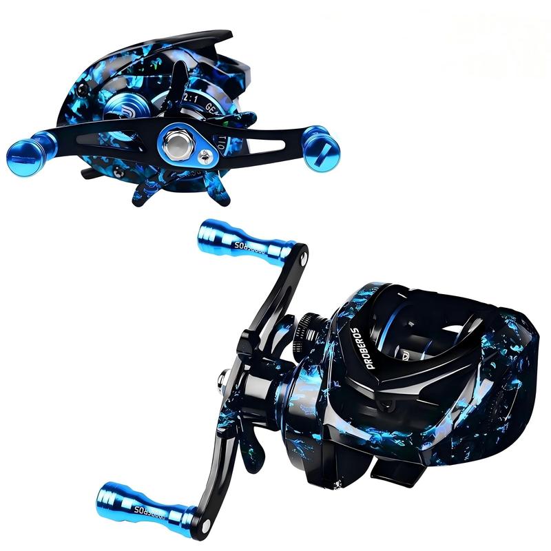 3+1BB Magnetic Brake Baitcasting Reel, 7.2:1 Gear Ratio Fishing Reel, Outdoor Fishing Accessories for Fishing Enthusiasts