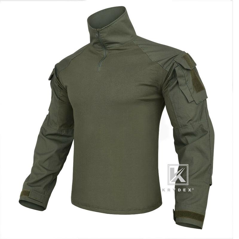 Krydex   Combat Shirt  BDU Uniform + Elbow pads Camouflage Hunting