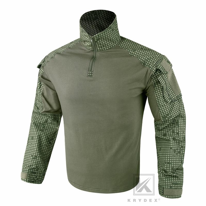 Krydex   Combat Shirt  BDU Uniform + Elbow pads Camouflage Hunting