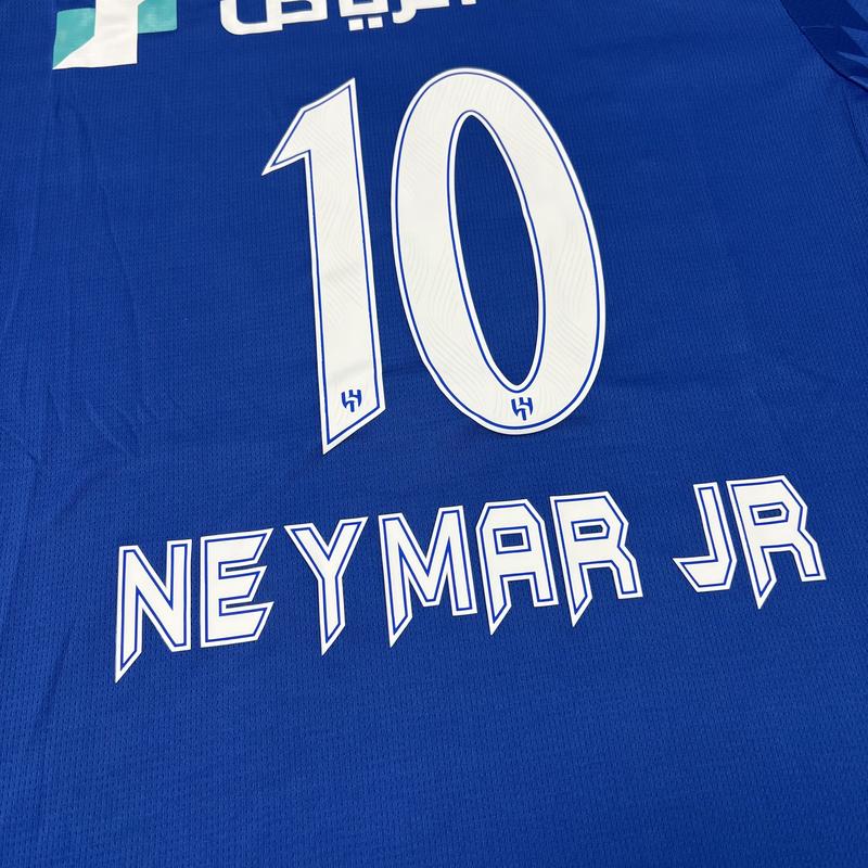 PUMA 2425 Al-Hilal Blue Home Neymar Jr. No. 10 Short Sleeve Soccer Jerseys