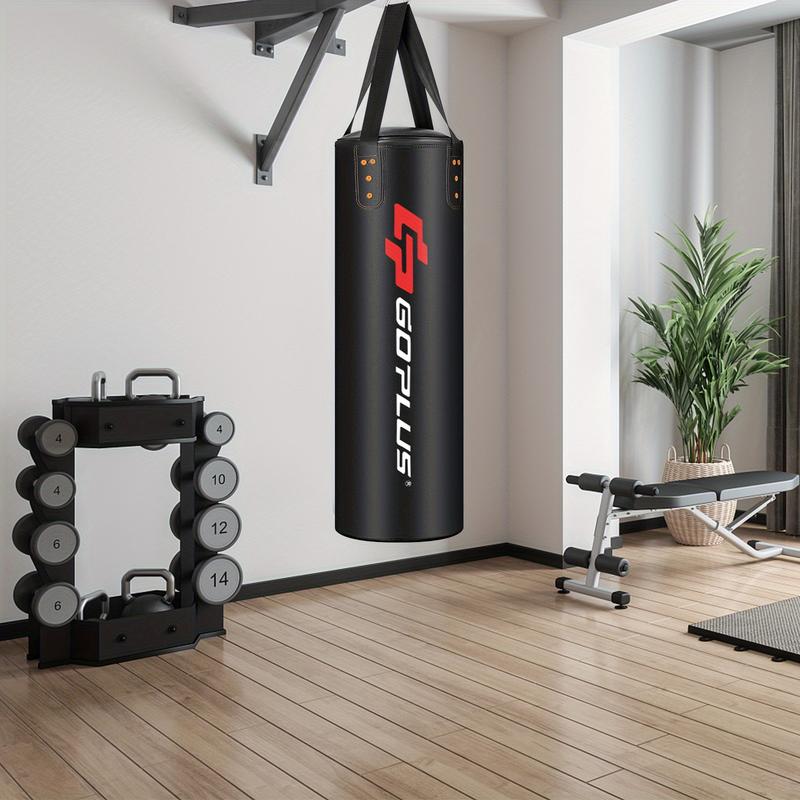 4-In-1 Multigot Heavy-Duty Hanging Punching Bag Set - Unfilled Kick Boxing Bag with Premium Gloves and Adjustable Straps for Intensive Training and Fitness Workouts