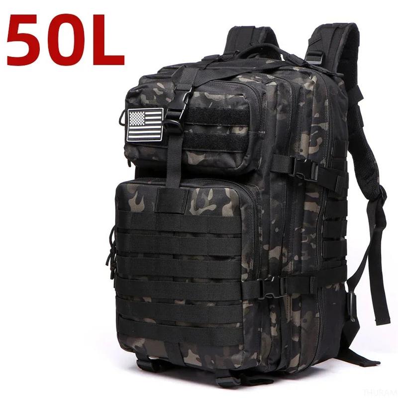 1000D Nylon Waterproof  Outdoor Rucksacks Tactical Sports Camping Hiking Trekking Fishing Hunting Bag Backpack 25L 50L