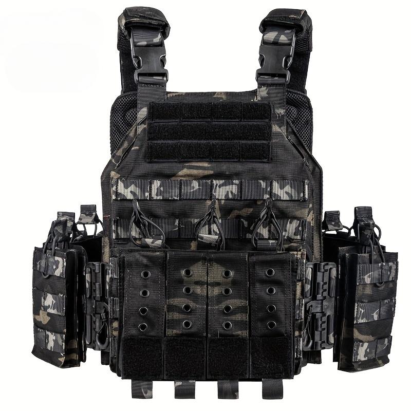 Tactical Vest for Men Quick Release Outdoor Airsoft Vest Adjustable for Adults