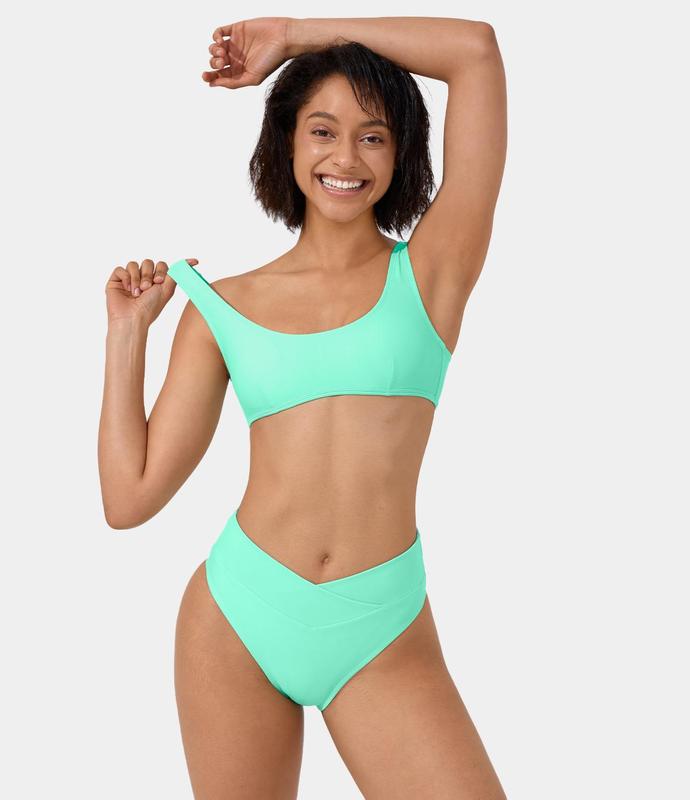 Halara Surf & Swimwear Parties Beach-Ready Crossover Bikini Swimsuit