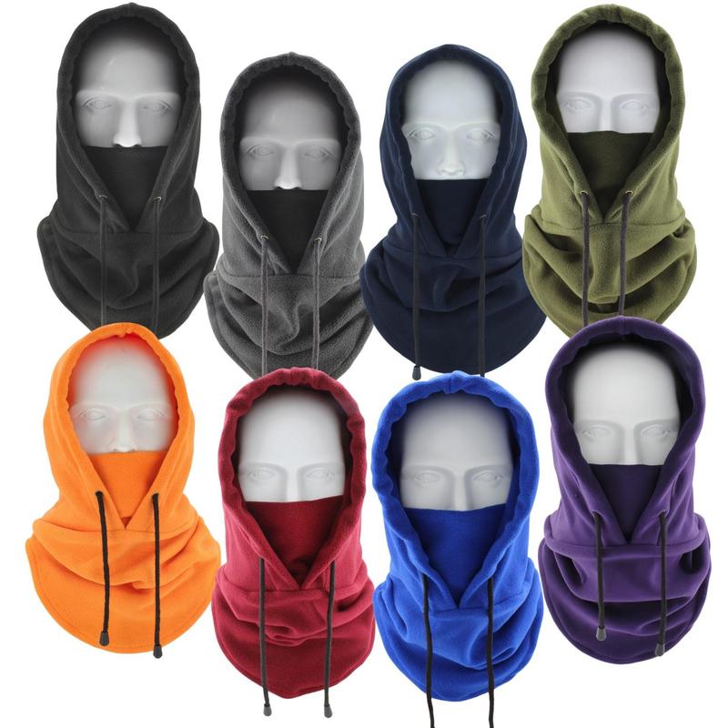 Winter Balaclava Face Mask, Windproof Ski Mask, Thermal Heavyweight Head Hood for Men and Women, Sports & Outdoor Hats, Warm Hood