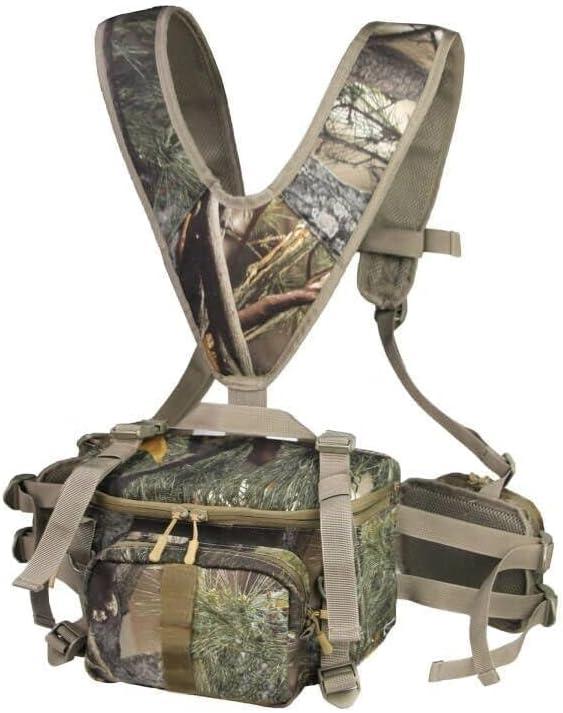 Hunting Fanny Pack, Waist-Pack Style Hunting Pack, Camo Hunting Fanny Waist Pack with Shoulder Straps and Harness Pouch, Available in Backpack and Lumbar Pack Styles