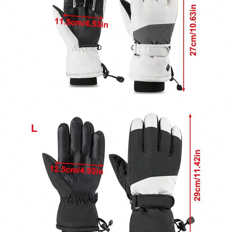 Winter Cycling Warm Gloves, Comfortable Anti-slip Windproof Ski Gloves, Sports Gloves for Men & Women, Outdoor Sports Accessories