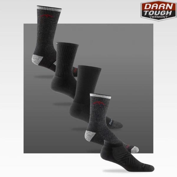 Darnn Tough Micro Crew Cushion Sock for Men and Women - All Seasons Trekking, Hiking, Cycling Socks