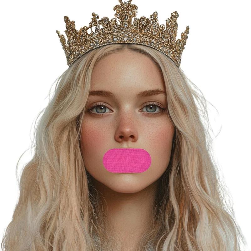 Queen Mouth Tape for sleep one month supply,mouth tape,pink,gentle,adhesion,30 Strips, sports accessories