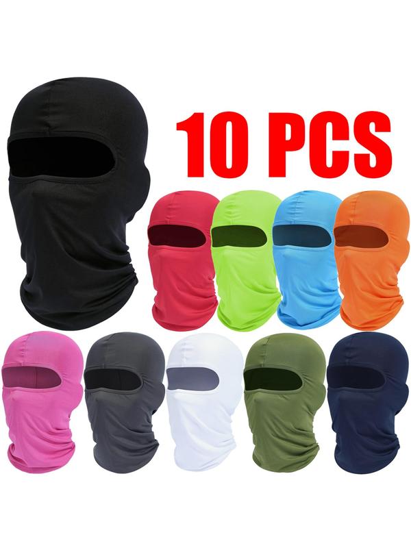 Sporty Unisex Plain Sports Balaclava Face Mask, Breathable Comfort Face Cover, Outdoor Sports Face Mask for Cycling, Skiing, Cosplay, Face Cover for Helmet Use