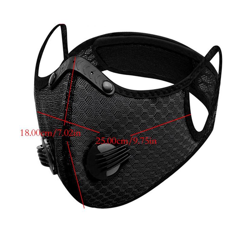 Durable Cycling Mask, Breathable Dust Mask With Adjustable Velcro, Sports Mask For Men & Women