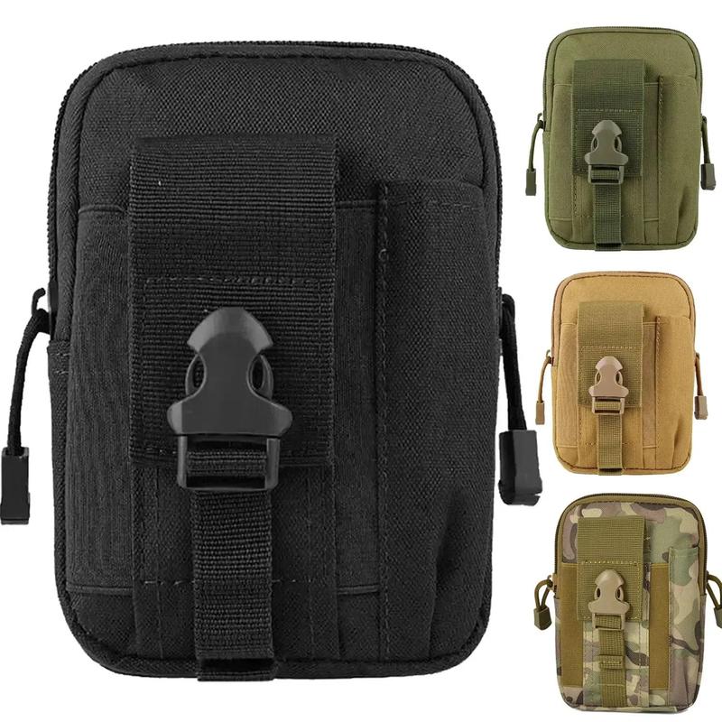 Tactical Molle EDC Waist Pouch, Multi-purpose Utility Tactical Pouch, Belt Cell Phone Holder, Sports Storage Bags for Workout Hiking Camping Outdoor