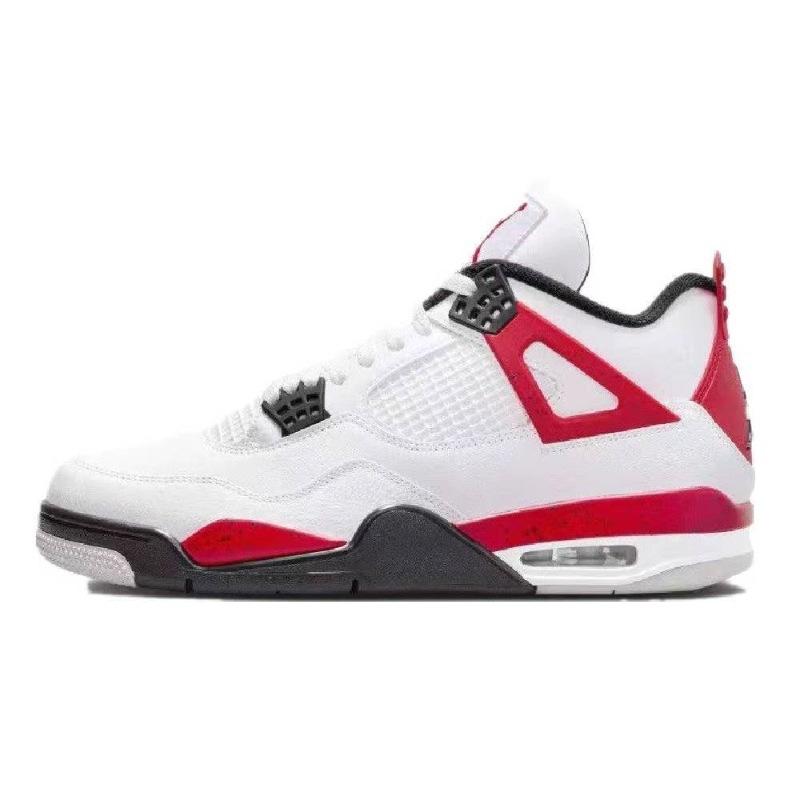 Jordan 4 explosive white classic fashion trend high top cushioning wear-resistant casual sports shoes